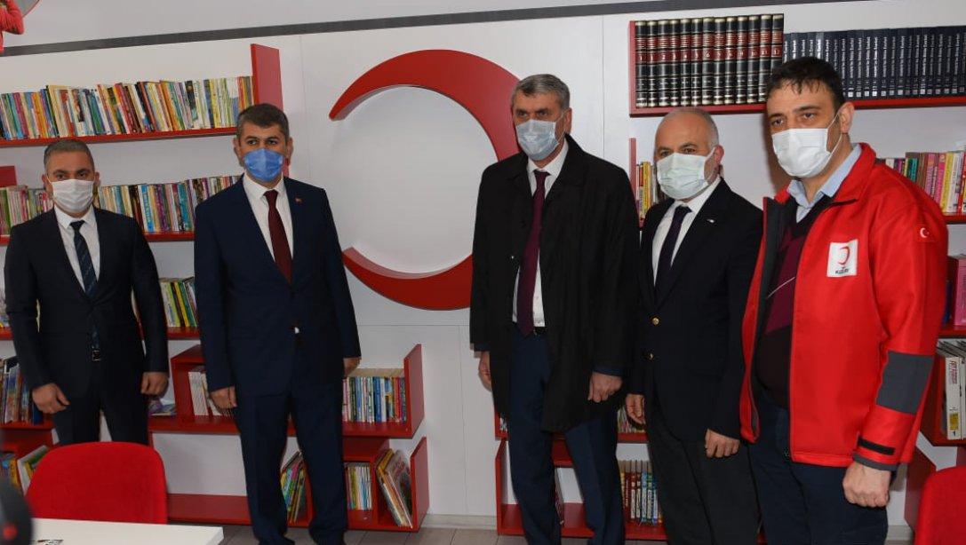 Türk Kızılayı Ataşehir Şubesi Tarafından Yaptırılan Kütüphanenin Açılış Töreni Düzenlendi.